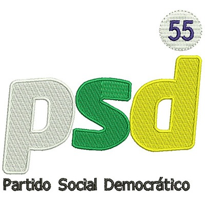 Matriz de matriz Matriz De Bordado Psd Partido Social Democrático 2